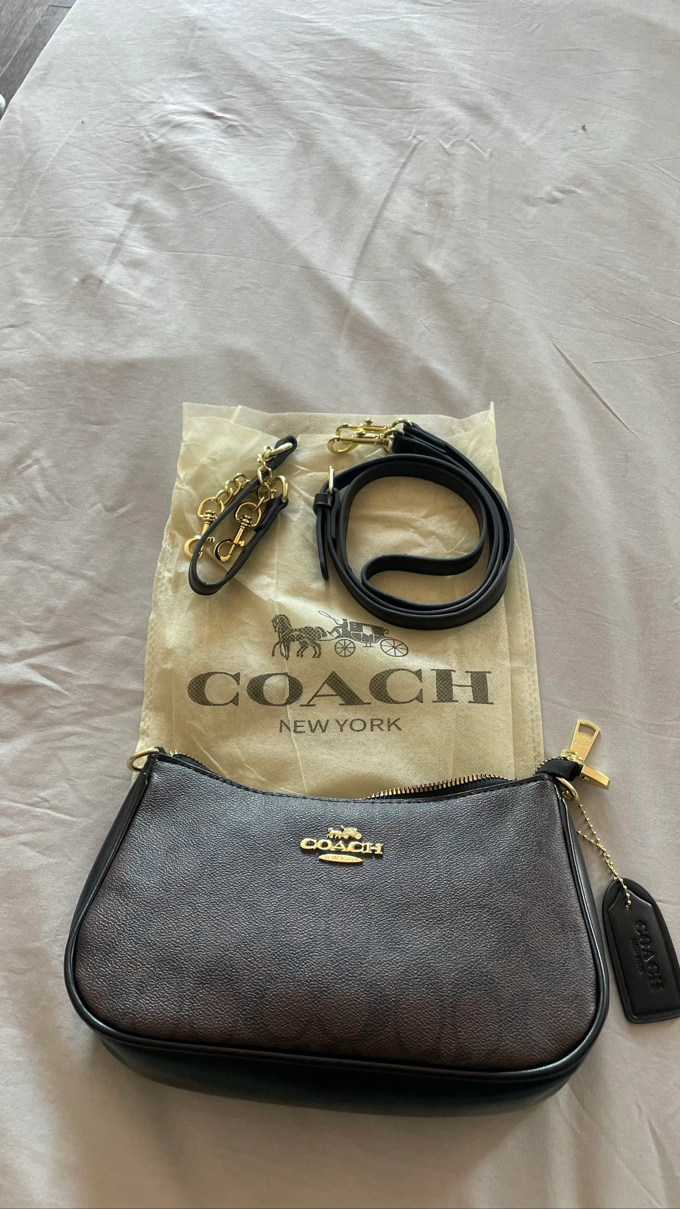 Coach Balck Teri Shoulder Bag